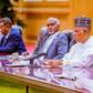 Nigeria's Vice President, Kashim Shettima with Foreign Minister, Amb Yusuf Tuggar. [Presidency]