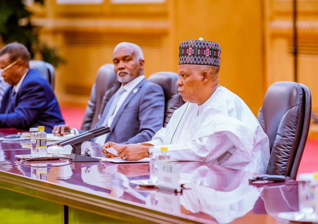 Nigeria's Vice President, Kashim Shettima with Foreign Minister, Amb Yusuf Tuggar. [Presidency]