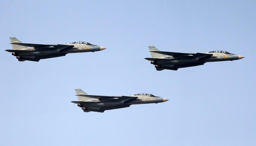 Iranian F-14s at the annual Army Day military parade in Tehran in April 2012.ATTA KENARE/AFP/GettyImages