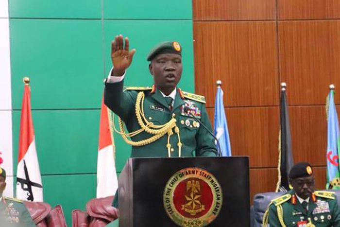 The Chief of Army Staff (COAS) Nigerian Army (NA) Lieutenant General Taoreed Lagbaja. [Twitter:@HQNigerianArmy]