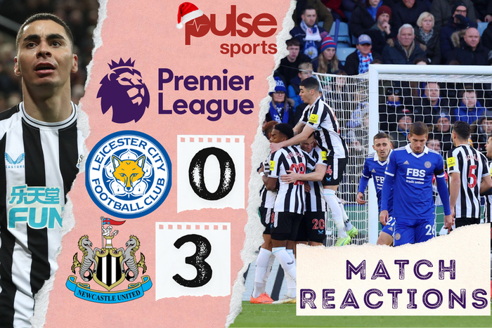 Social Media Reactions as Newcastle defeat Leicester City 3-0 in the Premier League