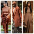 Nonye, Temisan, and Kim in brown [Instagram]