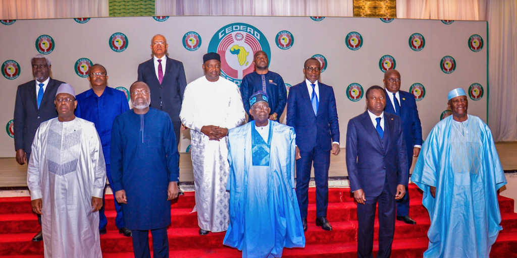 President Bola Ahmed Tinubu and ECOWAS Heads of Government. [Premium Times]