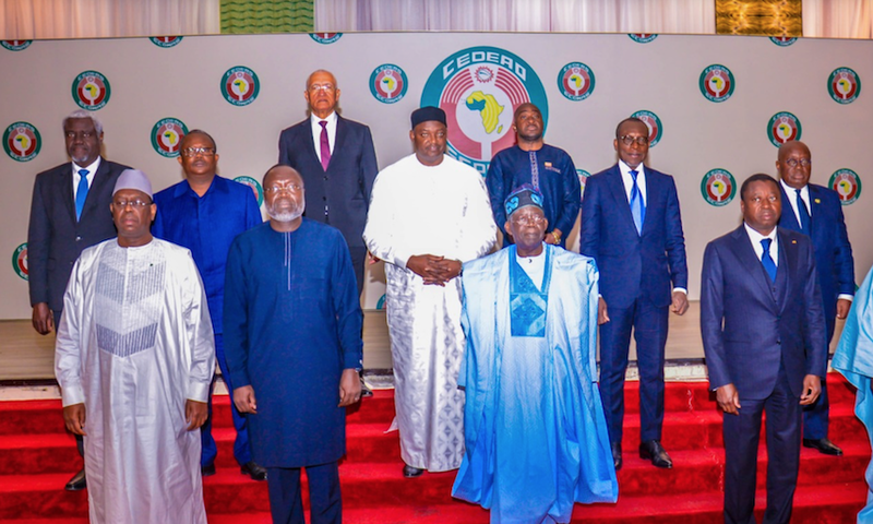 President Bola Ahmed Tinubu and ECOWAS Heads of Government. [Premium Times]