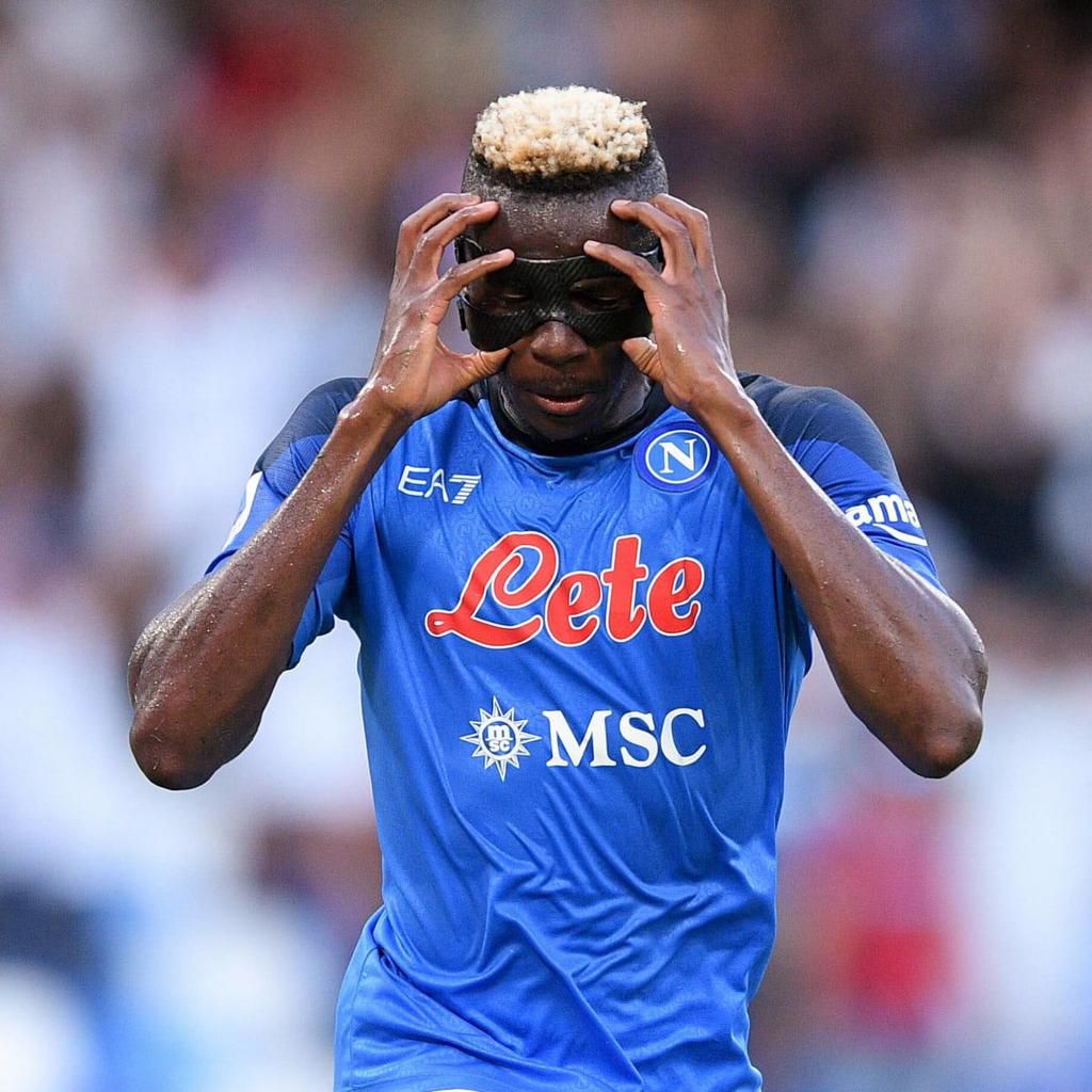 Victor Osimhen in action for Italian side Napoli