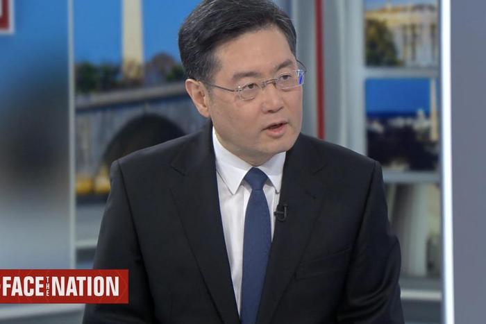 Chinese Ambassador to the U.S. Qin Gang on "Face the Nation" on Sunday, March 20, 2022.