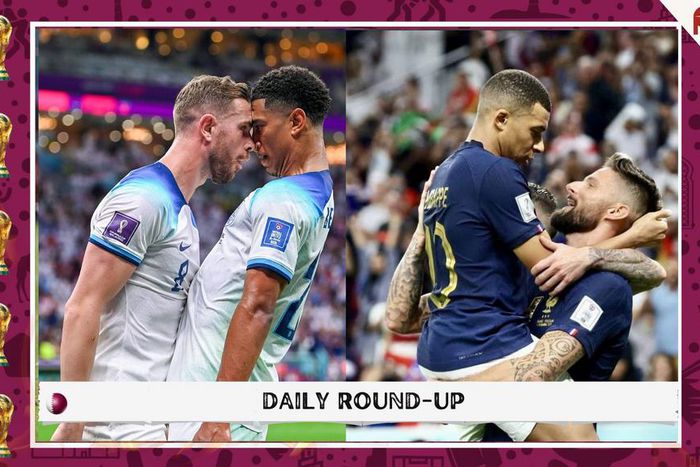 England set up intriguing quarter-final clash against France.