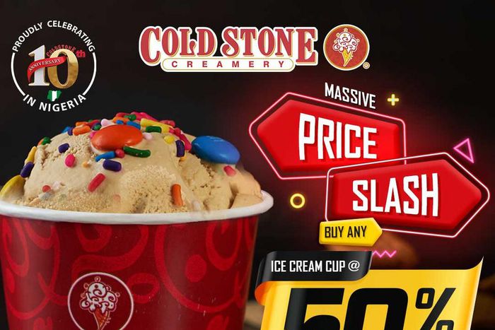 Relish in Cold Stone’s biggest ever Black Friday 50% Deal!!