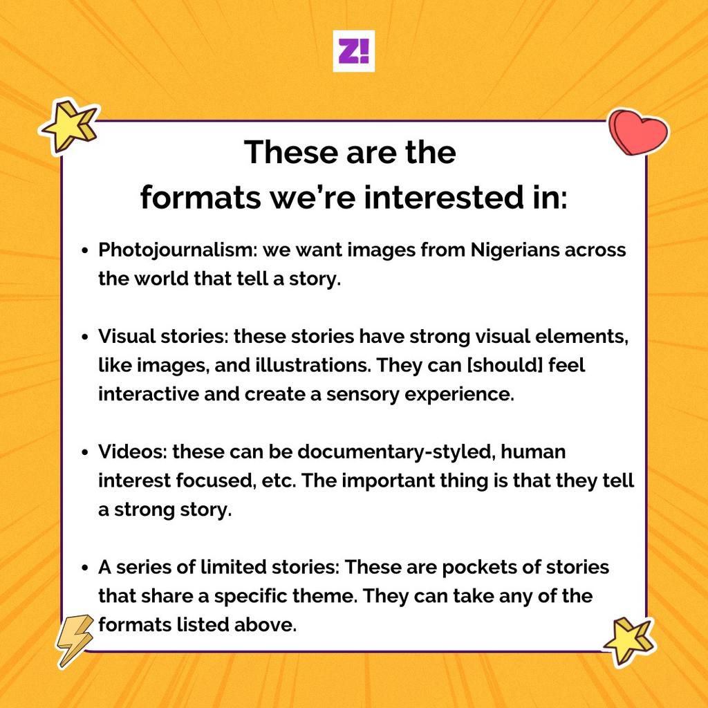 Zikoko is now accepting submissions from Nigerian creators worldwide.