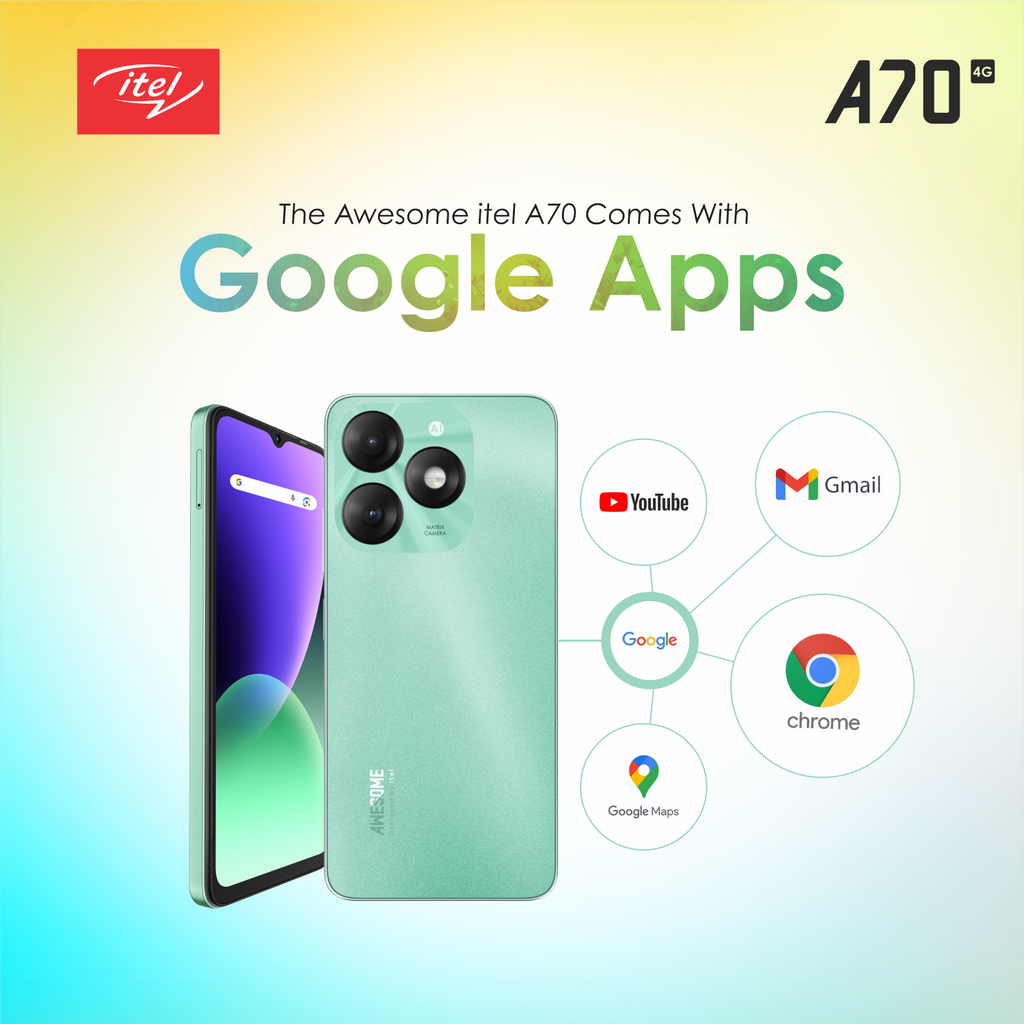 Exploring the awesome itel A70 preloaded with Google apps