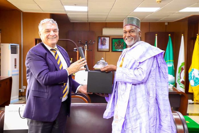 Hidayet Bayraktar, Türkish Ambassador to Nigeria with Foreign Affairs Minister, Yusuf Maitama Tuggar  [Twitter:@YusufTuggar]