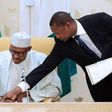 Nigerian Muhammadu Buhari and the Attorney General, Abubakar Malami