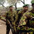 Kenyan soilders marching