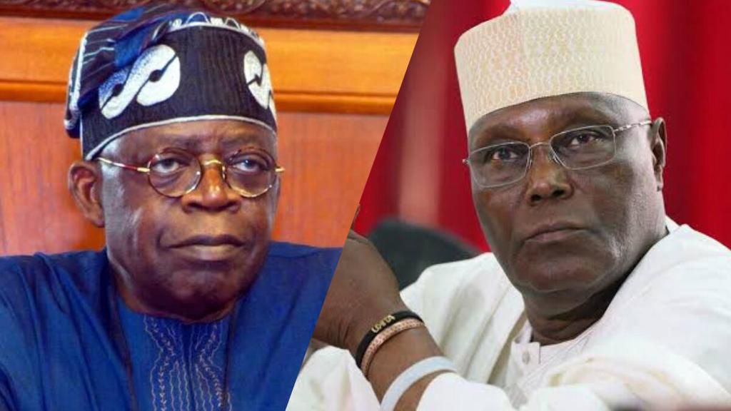 President Bola Tinubu and his political rival and former Vice President, Atiku Abubakar. [Punch}