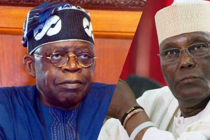 President Bola Tinubu and his political rival and former Vice President, Atiku Abubakar. [Punch}