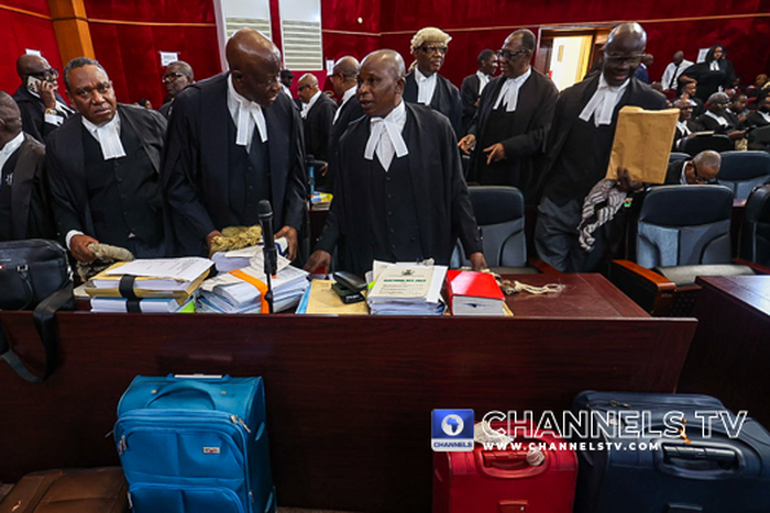 The scene at the Court of Appeal in Abuja, venue of the Presidential Election Petitions Tribunal. (Photo: Sodiq Adelakun/Channels TV)