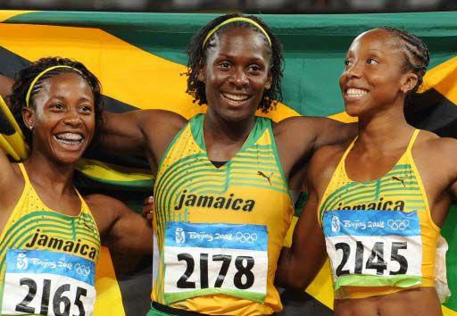 Jamaica women's 100m medallist at Beijing 2008