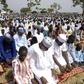 Muslims observing prayer session