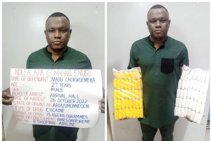 NDLEA intercepts hard drugs weighing 46.637 kilograms in 7 states. [Twitter:NDLEA]