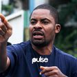 Deji Adeyanju during the protest at the EFCC head office in Abuja demanding the extradition of former Minister of Petroleum Resources, Diezani Alison-Madueke