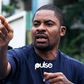 Deji Adeyanju during the protest at the EFCC head office in Abuja demanding the extradition of former Minister of Petroleum Resources, Diezani Alison-Madueke