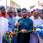 L-R: Ojora of Ijora, Oba Fatai Aromire; Lagos State House of Rep. Member, Ajeromi Ifelodun 1, Hon. Olumoh Lukman; Chairman, Ajeromi-Ifelodun Local Government, Hon. Fatal Ayoola; Deputy Governor, Dr Obafemi Hamzat and APC, Apex Leader, West Senatorial D...