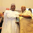 Chairman/Chief Executive of NDLEA, Mohamed Buba Marwa and Osun State governor, Ademola Adeleke. [Twitter:@ndleanigeria]