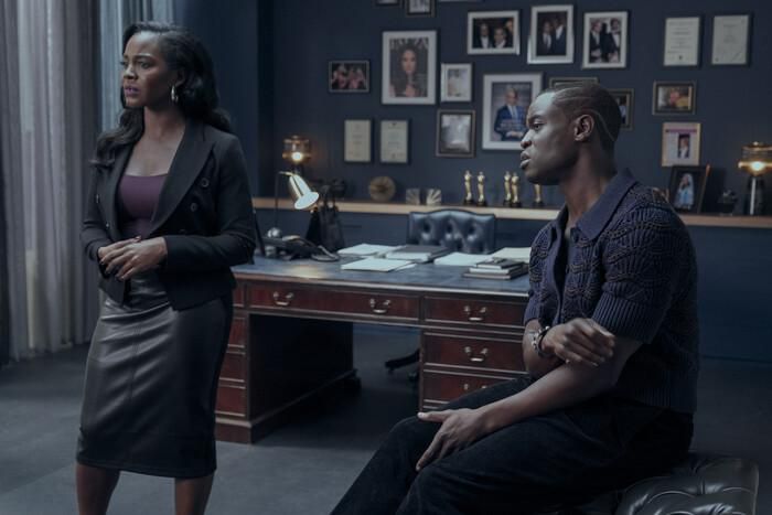 The estranged siblings: Nina (Deborah Ayorinde) and Simon (Emmanuel Imani). Credit: David Hindley/Prime Video