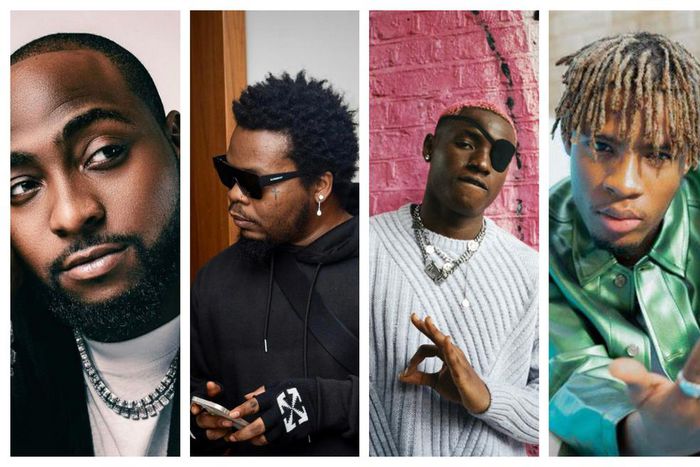 Davido, Olamide, Ruger, Joeboy