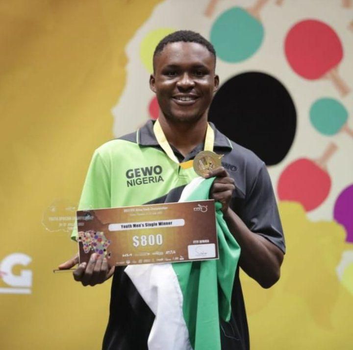 West African champion Mati Taiwo and 2022 Africa senior cup winner