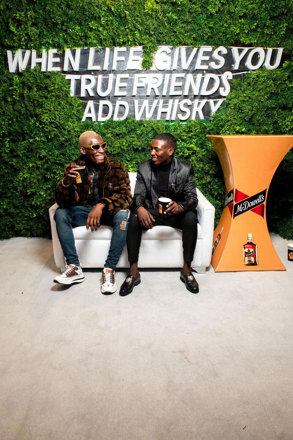 Mr. Dowells refreshes guests at the 2023 Humour Awards