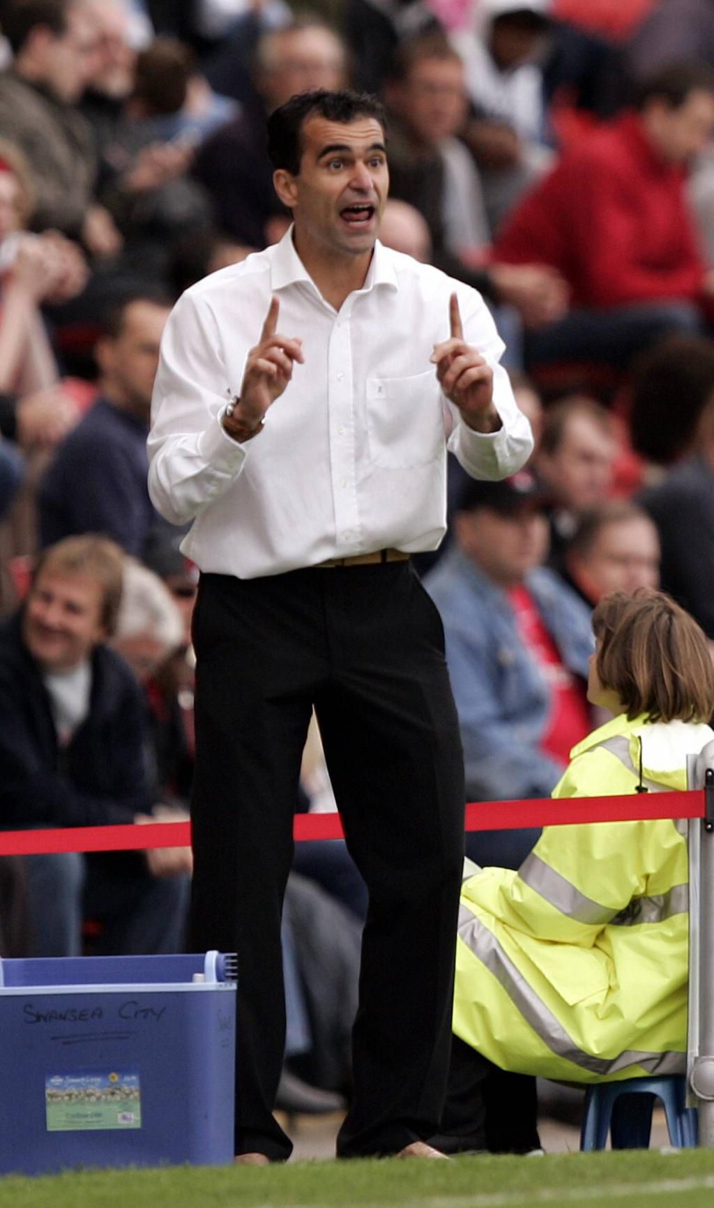 Roberto Martinez began his coaching career at Swansea City