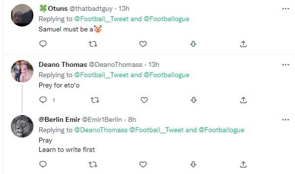 Fans react on social media to Samuel Eto'o's statement on Thierry Henry