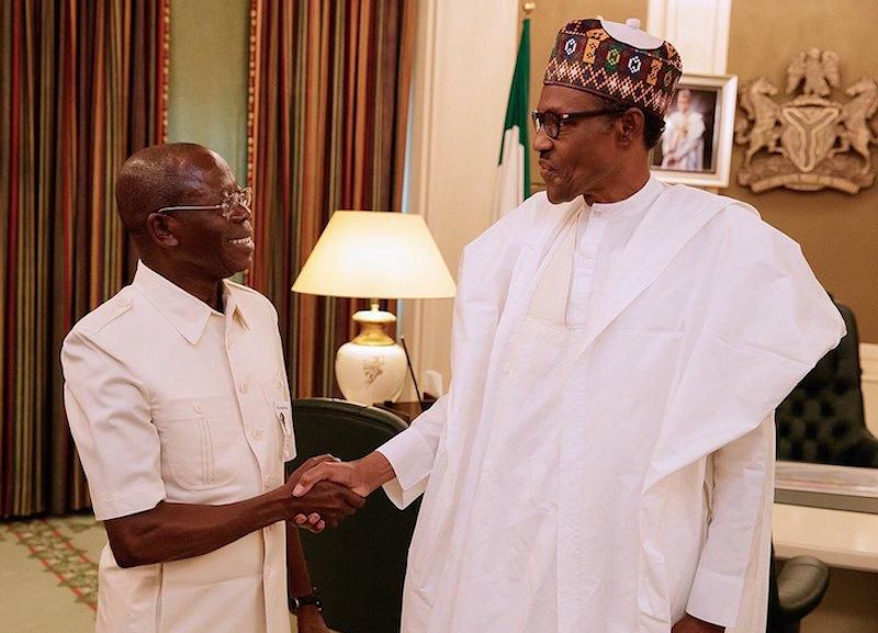 President Muhammadu Buhari has heaped praises on the National Chairman of the All Progressive Congress Comrade Adams Oshiomhole for his purposeful and tenacious leadership [thisdaylive]