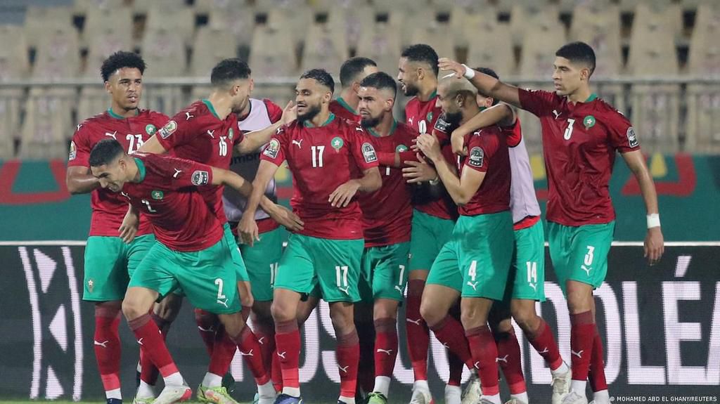 Morocco team celebrating