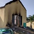Burnt INEC office at Ibesikpo Asutan LGA, Akwa Ibom [Premium Times/Cletus Ukpong]