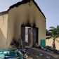 Burnt INEC office at Ibesikpo Asutan LGA, Akwa Ibom [Premium Times/Cletus Ukpong]
