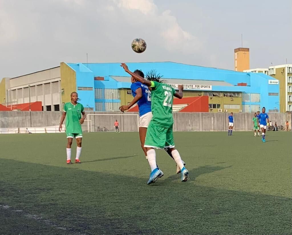 Joy Duru with a headed clearance.