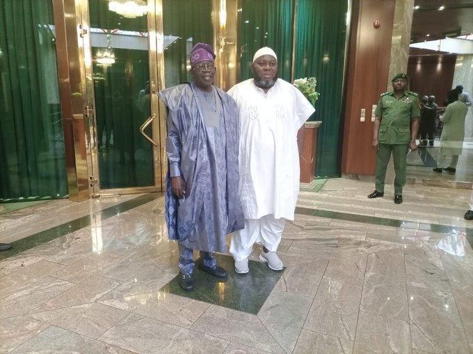 President Bola Tinubu receives Asari Dokubo at Aso Rock Villa. [NTA]