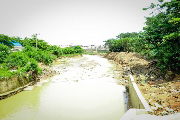 Trademore Estate in Lugbe, Abuja experienced flooding in June 2023 [Presidency]