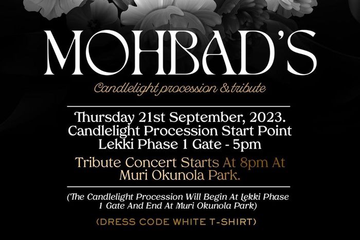 The flier containing the arrangements [Twitter/iammohbad_]