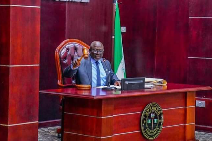 Speaker of the House and the state Governor-elect, Sheriff Oborevwori. [NAN]