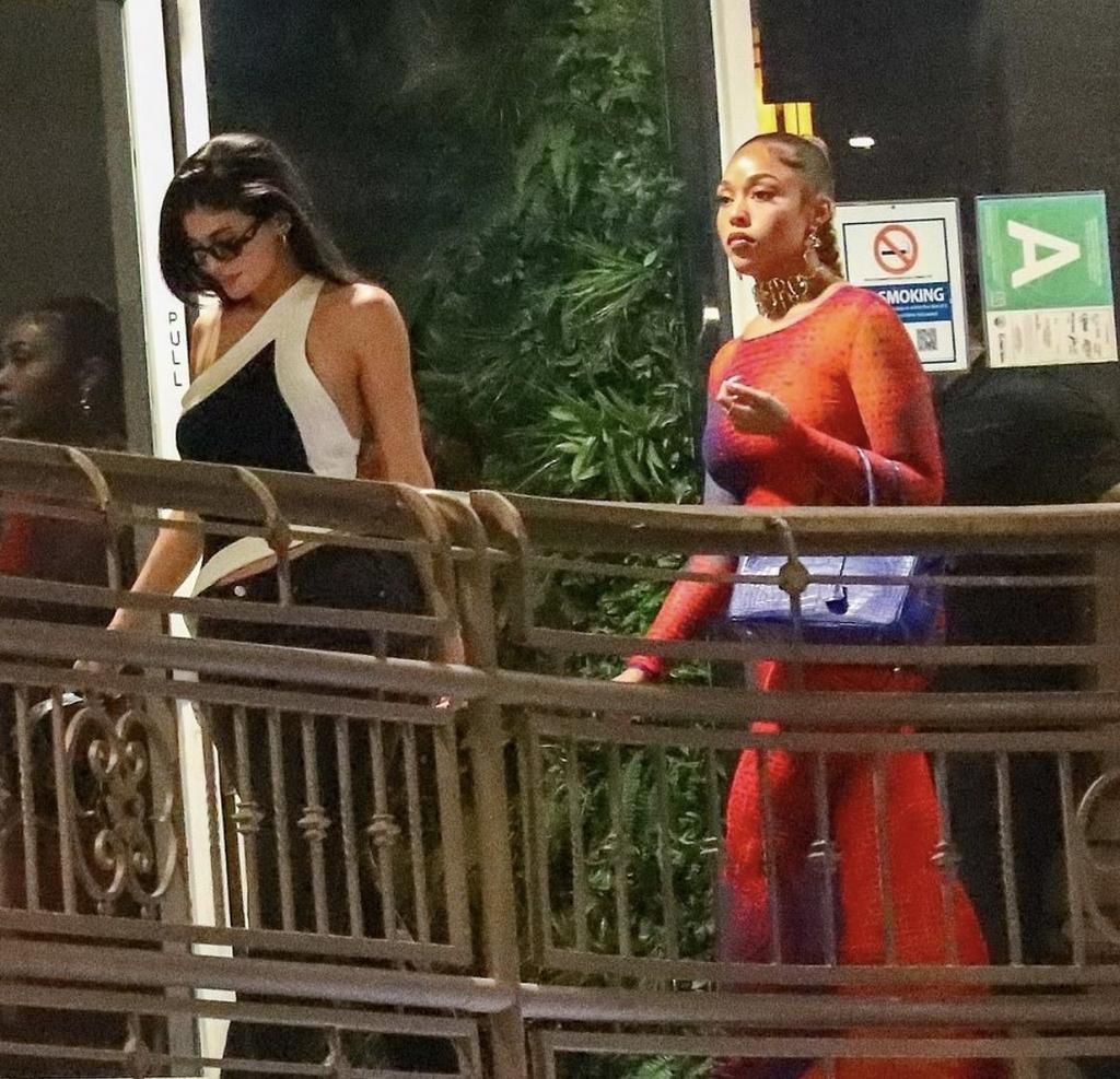 Kylie and Jordyn woods spotted together in LA