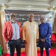 Mouktar Mohammed (middle) alongside other participants during the Nigeria-France Sports Award and Gala in Paris, France [NAN]