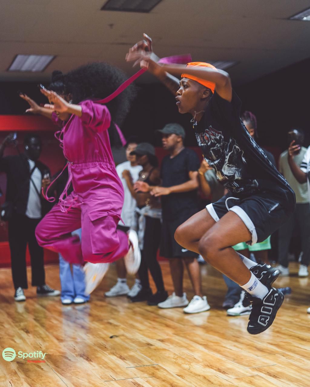 Kamo Mphela in a dance studio [Spotify]