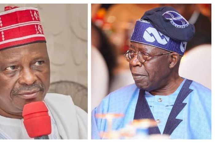 Rabiu Kwankwaso (left) and Bola Tinubu reportedly plan to work together. [Vanguard]