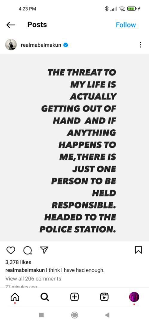 Mabel Makun's post [Instagram/realmabelmakun]