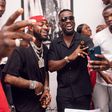 Sarkodie and Davido in Lagos