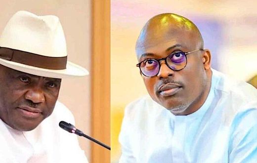 Nyesom Wike and Rivers State Governor, Governor Siminalayi Fubara [Premium Times]