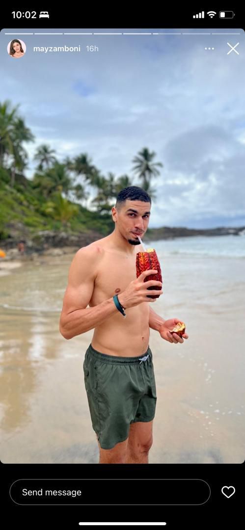 Leon Balogun and girlfriend Mayara Zamboni share photos from their baecation